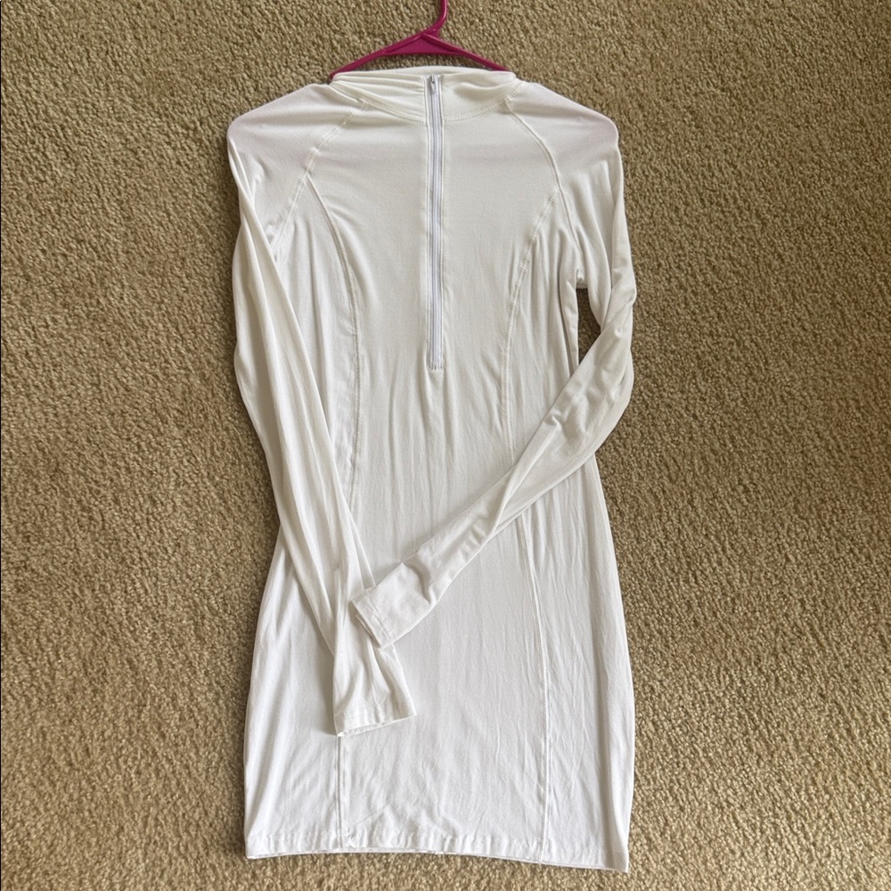 Bodycon White Long Sleeve Dress